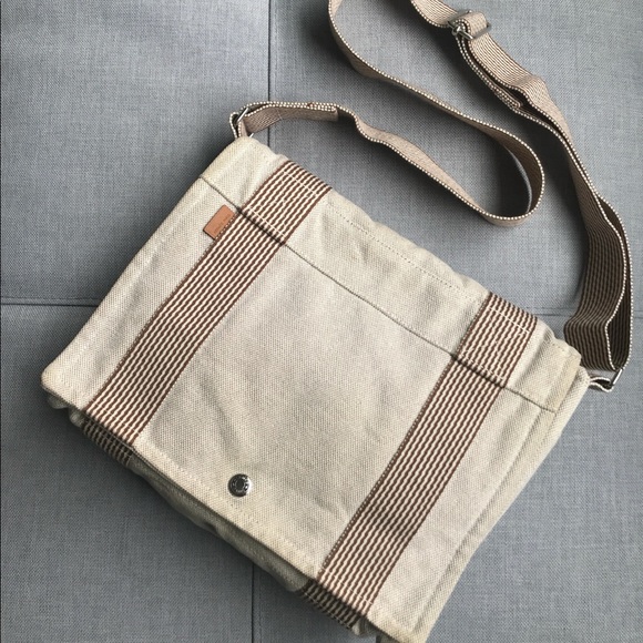 *SOLD* Hermes Canvas Vassus Unisex Messenger Bag - Picture 2 of 8